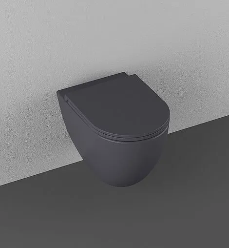 Унитаз подвесной безободковый ISVEA Infinity Vortex антрацит 10NF02003-2C
