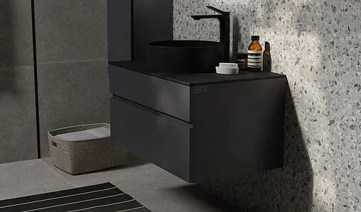 Тумба-умывальник подвесная Raval Decent 80 антрацит Dec.01.80/A/RL