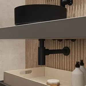 Сифон бутылочный для раковины IDDIS Optima Home чёрный матовый OPTBL00i84 Сифон бутылочный для раковины IDDIS Optima Home чёрный матовый OPTBL00i84, 3