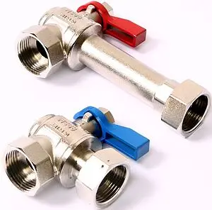 Комплект угловых шаровых кранов с накидной гайкой 1&quot;в x 1&quot;нг Rehau HKV/HKV-D 13152241001, 3