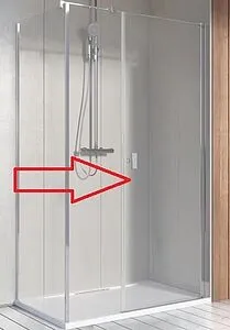 Душевая дверь 1000мм прозрачное стекло Radaway NES KDS I 100 R 10023100-01-01R, 1