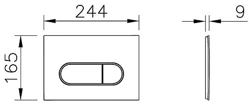 Комплект 5 в 1 VitrA Mia Rоund SmoothFlush 9873B003-7201 с кнопкой 740-2280 хром глянцевый Комплект 5 в 1 VitrA Mia Rоund SmoothFlush 9873B003-7201 с кнопкой 740-2280 хром глянцевый