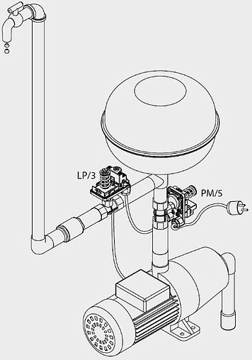 Реле сухого хода Italtecnica ¼&quot;нг LP3.FG4.44.1A0.00