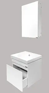 Тумба-умывальник подвесная Comforty Диана 50 белый Тумба-умывальник подвесная Comforty Диана 50 белый, 3