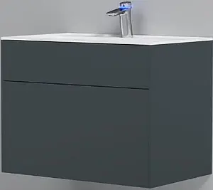 Тумба-умывальник подвесная Am.Pm Inspire 2.0 80 графит M50AFHX0803GM+, 1