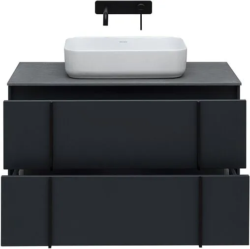 Тумба-умывальник подвесная Allen Brau Reality 90 антрацит 1.32006.AM+