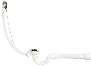 Слив-перелив для ванны Wirquin хром 30718060 Слив-перелив для ванны Wirquin хром 30718060, 1