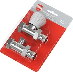 Комплект вентилей регулирующих прямых ¾" в/н Royal Thermo RTO 50.010 Комплект вентилей регулирующих прямых ¾" в/н Royal Thermo RTO 50.010, 2