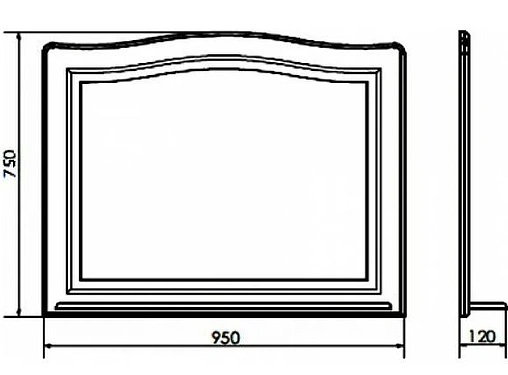 Зеркало Comforty Павия 100 белый 00004147986CF