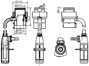 Конденсатоотводчик стартовый Ø 80/125мм Protherm 0020202466, 2
