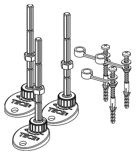Ножки для лотка TECEdrainprofile 674000 Ножки для лотка TECEdrainprofile 674000