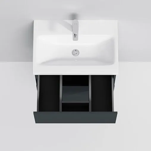 Тумба под умывальник напольная Am.Pm Gem 60 графит матовый M90FSX06022GM32 Тумба под умывальник напольная Am.Pm Gem 60 графит матовый M90FSX06022GM32