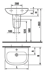 Раковина Jika Olymp 65 белый 8106140001041, 2