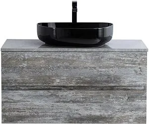 Тумба-умывальник подвесная Cezares Molveno 46 80 Legno Grigio MOLVENO 46-80-2C-SO-LG+ Тумба-умывальник подвесная Cezares Molveno 46 80 Legno Grigio MOLVENO 46-80-2C-SO-LG+, 1