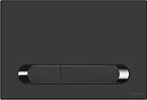 Клавиша смыва для унитаза Cersanit Estetica 64112 черный матовый Клавиша смыва для унитаза Cersanit Estetica 64112 черный матовый, 1