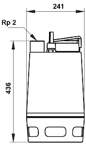 Насос дренажный Q=25м³/ч H=9м Grundfos UNILIFT AP50.508.1V 96010595 Насос дренажный Q=25м³/ч H=9м Grundfos UNILIFT AP50.508.1V 96010595, 3