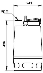 Насос дренажный Q=32м³/ч H=13м Grundfos UNILIFT AP50.50.11.A3.V 96023878, 3
