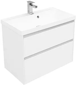 Тумба-умывальник Aquanet Гласс 80 белый 00238361+00179395, 1