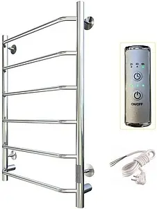 Полотенцесушитель электрический лесенка Тругор Пэк сп 6 80х50 32 мм полированная сталь Полотенцесушитель электрический лесенка Тругор Пэк сп 6 80х50 32 мм полированная сталь, 3