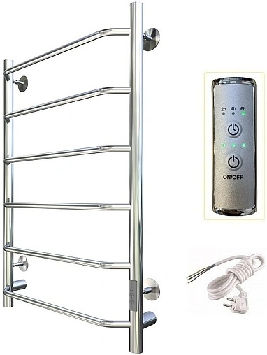Полотенцесушитель электрический лесенка Тругор Пэк сп 6 80х40 32 мм полированная сталь