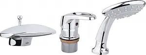 Смеситель на борт ванны на 3 отверстия Timo Standart-TugelaY хром 3020 Смеситель на борт ванны на 3 отверстия Timo Standart-TugelaY хром 3020, 1