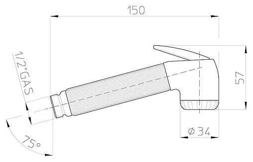 Гигиенический душ Bossini Nikita бронза B00650.022