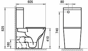 Бачок для унитаза BelBagno Flay-R белый BB2149T, 2