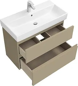Тумба-умывальник подвесная Roca Oleta 80 капучино A857640515+3274C500Y Тумба-умывальник подвесная Roca Oleta 80 капучино A857640515+3274C500Y, 4