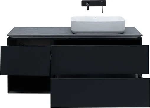 Тумба-умывальник подвесная Allen Brau Infinity 120 R антрацит 1.21007.AM+