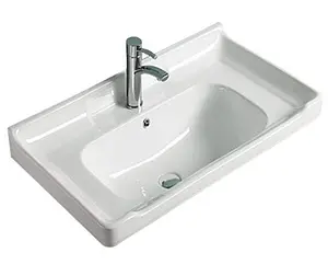 Тумба-умывальник подвесная Comforty Рига 60 дуб сонома/белый 00004142213CF, 3