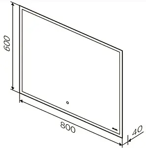 Зеркало с подсветкой Am.Pm Spirit 2.0 80 с подогревом M71AMOX0801SA Зеркало с подсветкой Am.Pm Spirit 2.0 80 с подогревом M71AMOX0801SA, 2