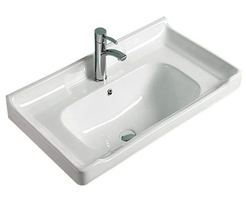 Тумба-умывальник подвесная Comforty Рига 60 дуб сонома/белый 00004142213CF