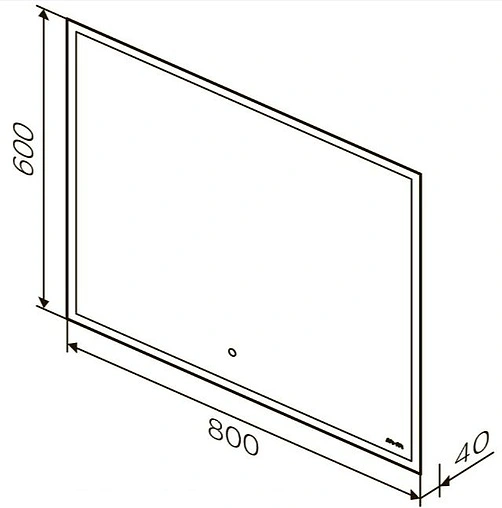 Зеркало с подсветкой Am.Pm Spirit 2.0 80 с подогревом M71AMOX0801SA