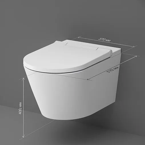 Умный унитаз-биде подвесной безободковый Am.Pm Inspire FlashClean белый CCC501700SC