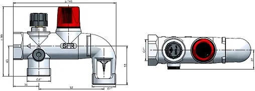 Группа безопасности бойлера 1&quot; 7 бар WATTS SFR 10004624