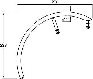 Полотенцедержатель Jacob Delafon Escale хром E75638-CP Полотенцедержатель Jacob Delafon Escale хром E75638-CP, 2