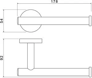 Держатель туалетной бумаги Aquatek Оберон хром AQ4208CR, 2
