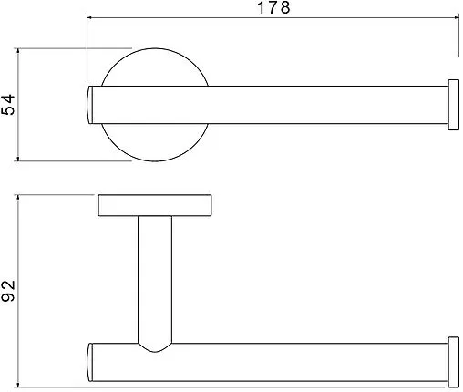 Держатель туалетной бумаги Aquatek Оберон хром AQ4208CR