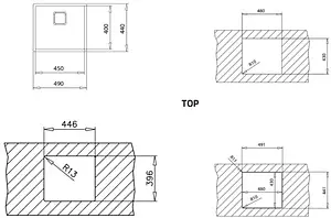 Мойка кухонная Teka Flexlinea RS15 45.40 нержавеющая сталь полированная 115000013 Мойка кухонная Teka Flexlinea RS15 45.40 нержавеющая сталь полированная 115000013, 2