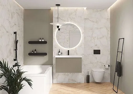 Тумба под умывальник подвесная Cersanit Grande 80 бежевый 64310