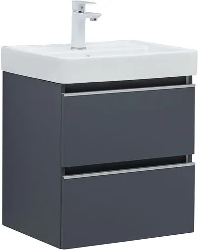 Тумба-умывальник подвесная Aquanet Вега 50 маренго 00329588+00301802