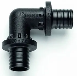 Уголок аксиальный соединительный 16мм Rehau Rautitan PX 11600211001 Уголок аксиальный соединительный 16мм Rehau Rautitan PX 11600211001, 1