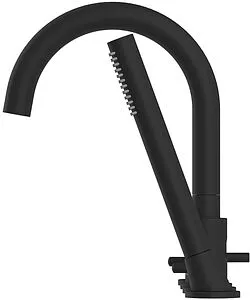 Смеситель на борт ванны на 4 отверстия WHITECROSS Y black чёрный матовый Y1232BL Смеситель на борт ванны на 4 отверстия WHITECROSS Y black чёрный матовый Y1232BL, 3