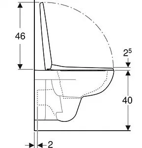 Унитаз подвесной безободковый Geberit Selnova Rimfree белый 501.751.00.1 Унитаз подвесной безободковый Geberit Selnova Rimfree белый 501.751.00.1, 3
