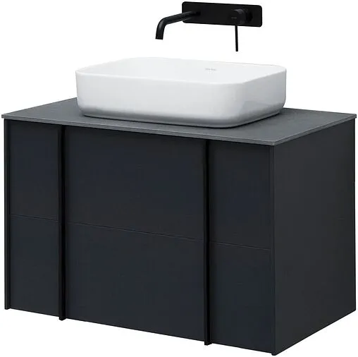 Тумба под умывальник подвесной Allen Brau Reality 80 антрацит 1.32005.AM