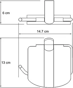 Держатель туалетной бумаги Wasserkraft Berkel хром 6825, 3