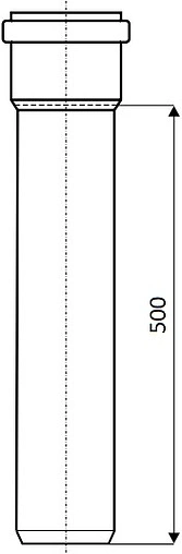 Труба канализационная наружная D=160мм L=500мм Ostendorf KGEM 222000