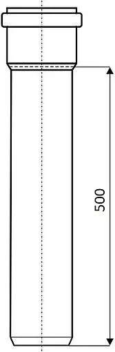 Труба канализационная наружная D=200мм L=500мм Ostendorf KGEM 223000