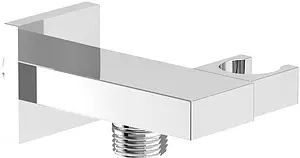 Шланговое подключение с держателем Villeroy&Boch Universal хром TVC00046300061 Шланговое подключение с держателем Villeroy&Boch Universal хром TVC00046300061, 1