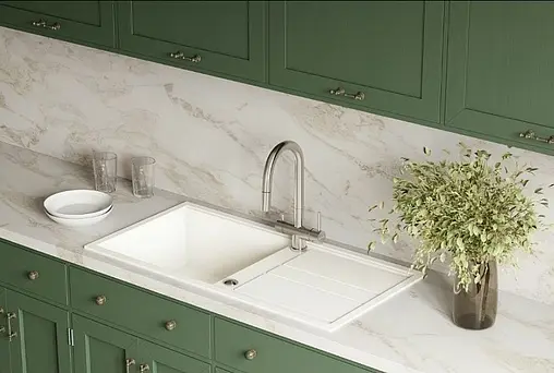 Мойка кухонная Omoikiri Kitagawa 100-WH белый 4993787